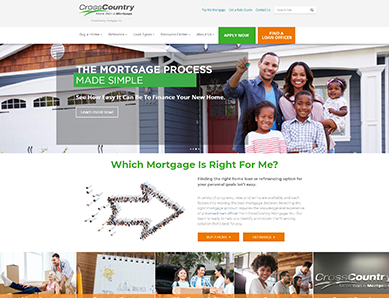 Cross Country Mortgage Homepage Thumbnail