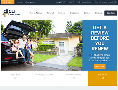 DFCU Financial Homepage Thumbnail