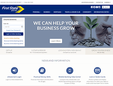 First State Bank Homepage Thumbnail