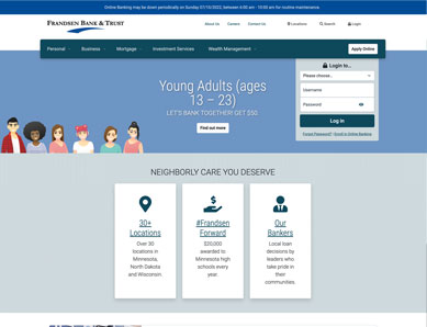 Frandsen Bank Homepage Thumbnail