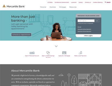 Mercantile Bank Homepage Thumbnail