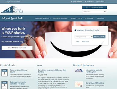 Napoleon State Bank Homepage Thumbnail